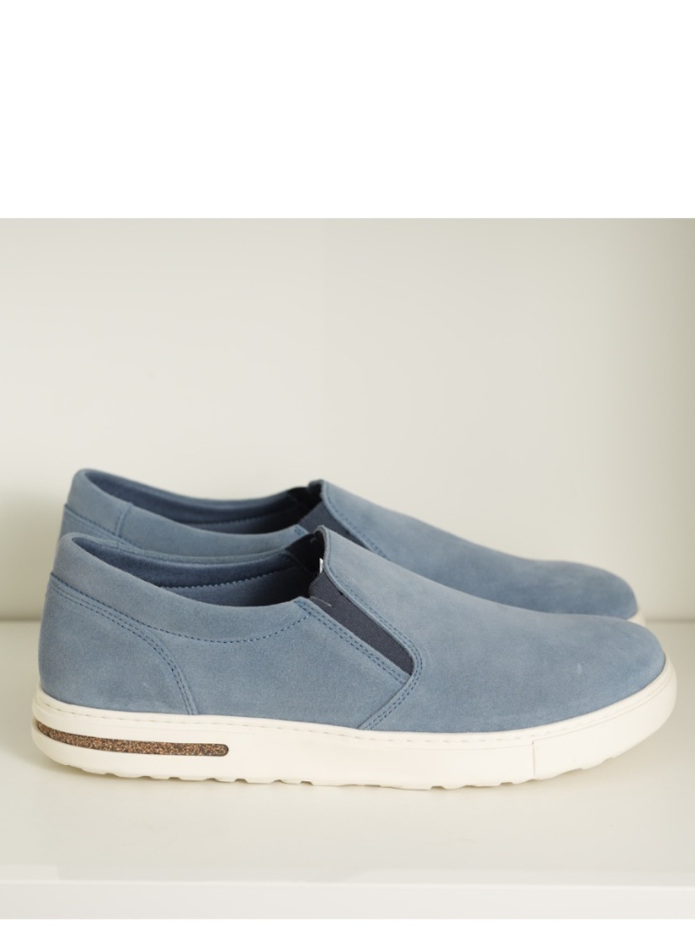 Birkenstock Oswego Elemental Blue Suede Leather Comfort Slip-On Casual Shoes 9